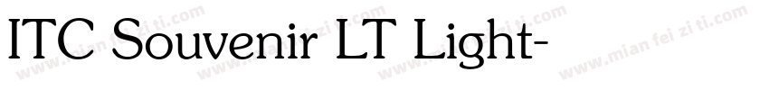 ITC Souvenir LT Light字体转换
